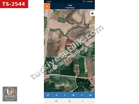 IKINCI SANAYI ARKASINDA SATILIK TARLA